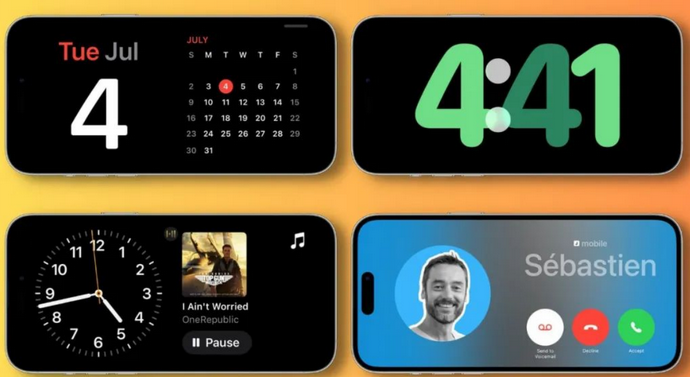 干驿镇苹果手机维修分享iOS17横屏充电待机显示有什么好处 